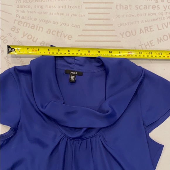 Jacob drape neck blouse in xs - Picture 9 of 10